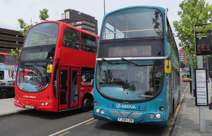 NXWM 4483 & Arriva Midlands 4205 Volvo Wright Gemini